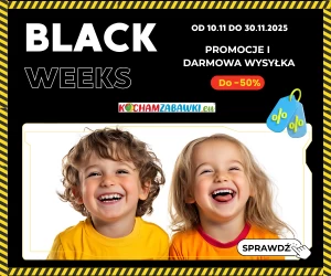 Black Weeks 2025 w kochamzabawki.eu – wyjątkowe promocje i kod rabatowy na ulubione zabawki!